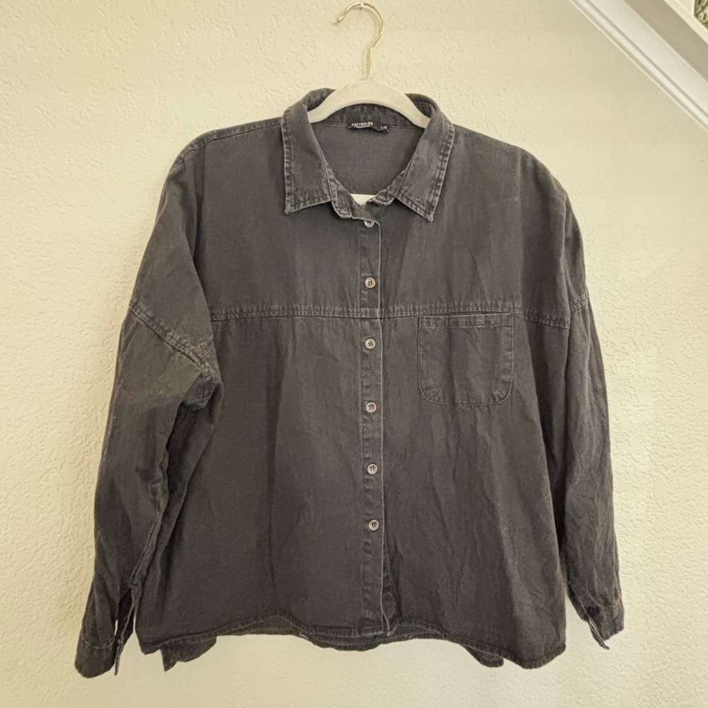 Cotton On oversized utility denim shirt